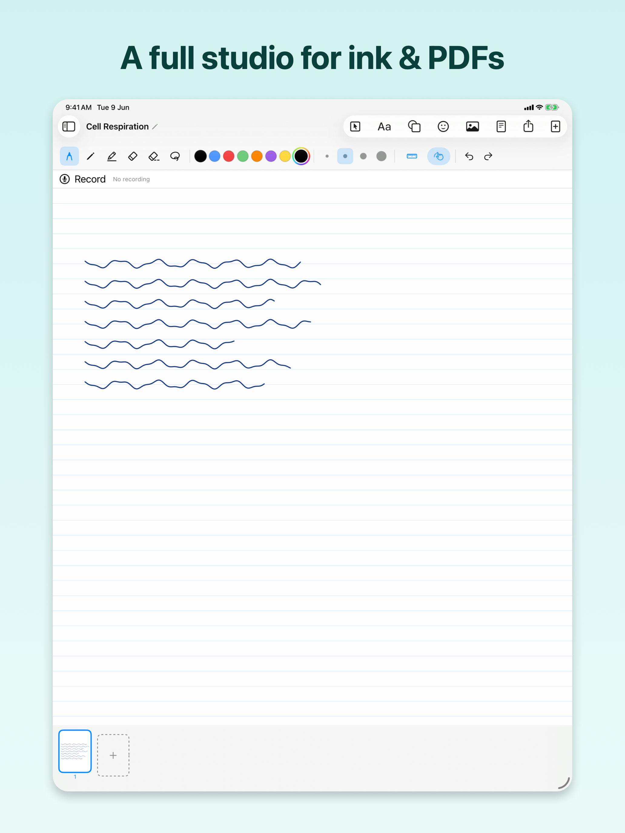 Handwriting and PDF markup on iPad